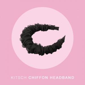 KITSCH RUCHED CHIFFON HEADBAND